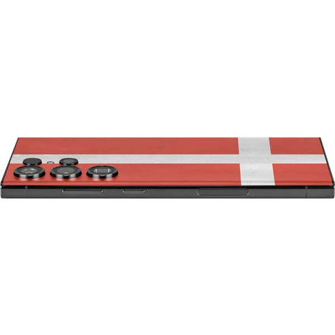 Denmark Flag Distressed Galaxy Skins